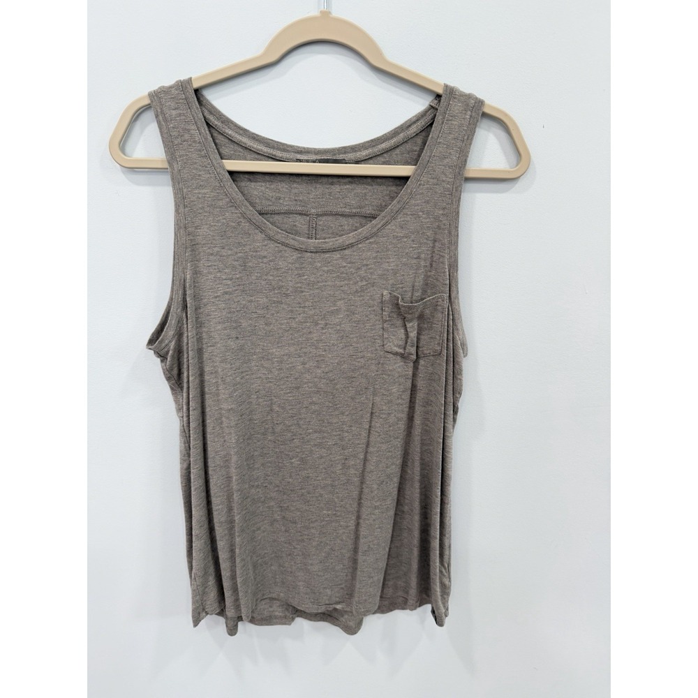prAna Foundation Scoop Neck Tank Top Large Tencel Modal Stretch Casual Basic